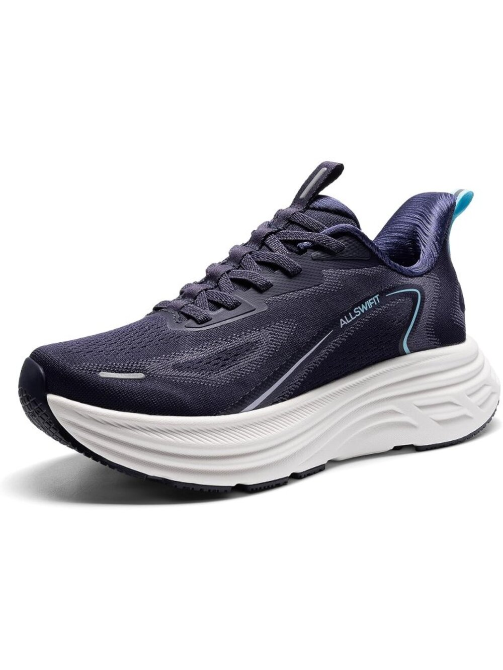 Women's Blue Comfortable Cushion Non-Slip Athletic Fashion Walking Sneakers